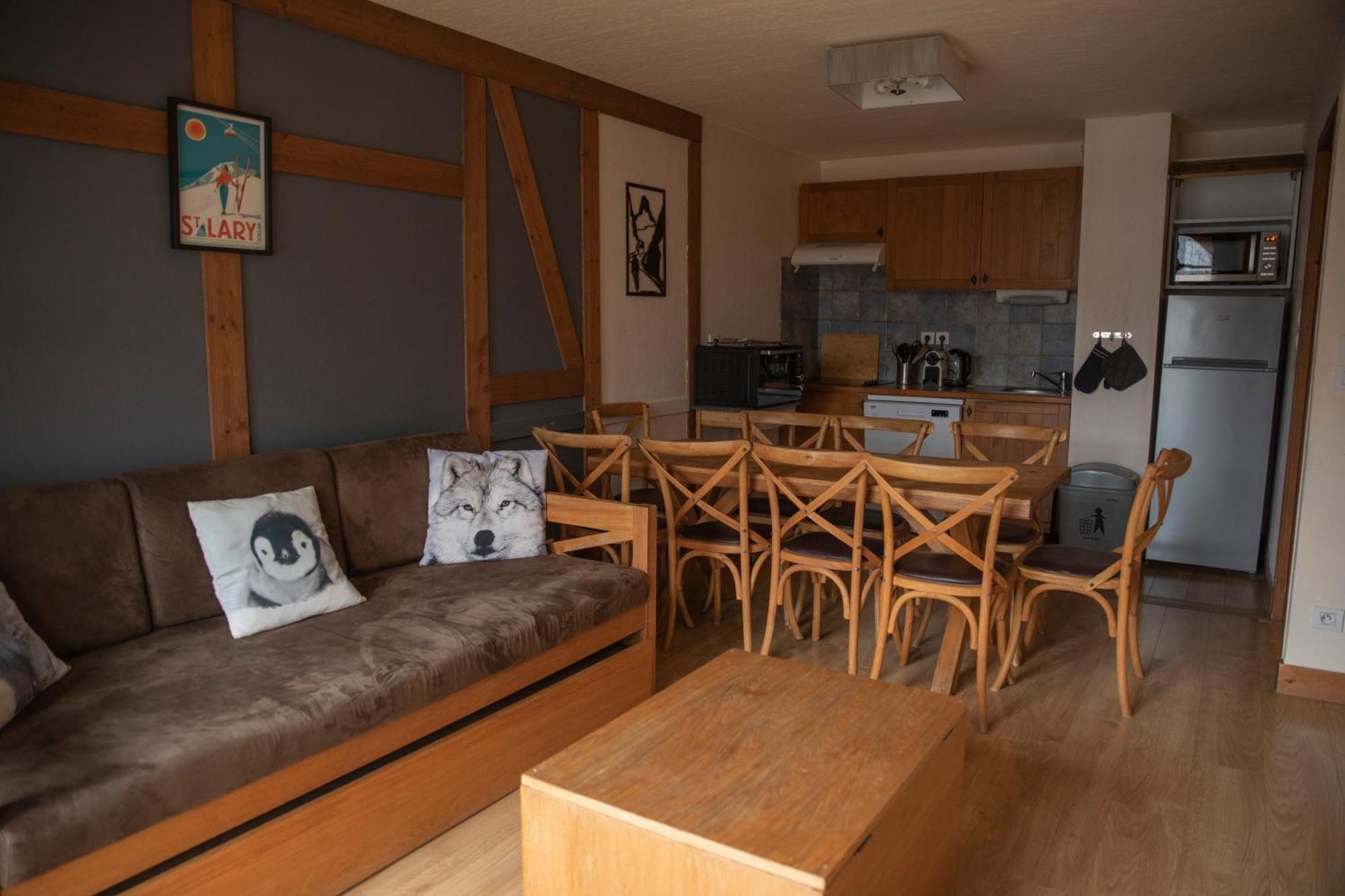 Apparts Au Coeur De St-Lary - Piscine Chauffee Et Sauna Saint-Lary-Soulan Zimmer foto